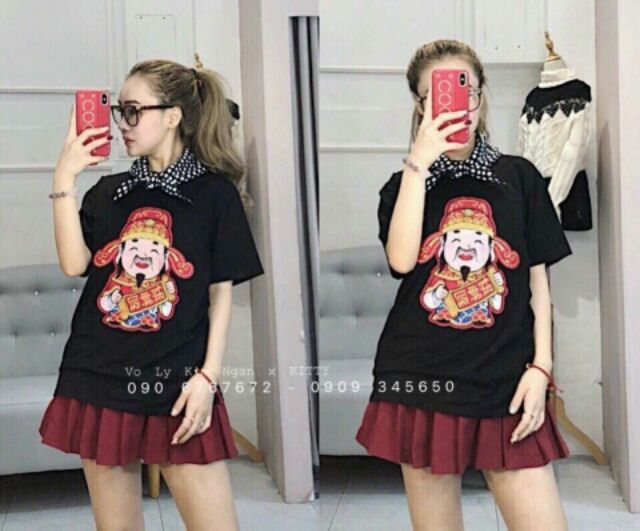 Áo thun thần tài rước lộc đầu năm