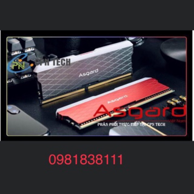 Ram ddr4-8GB Asgard buss 3000 RGB pro chính hãng