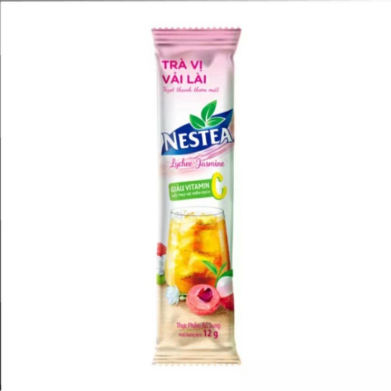 COMBO 2 HỘP TRÀ NESTEA VỊ VẢI &amp; HƯƠNG HOA LÀI ( TẶNG 1 LY SỨ )