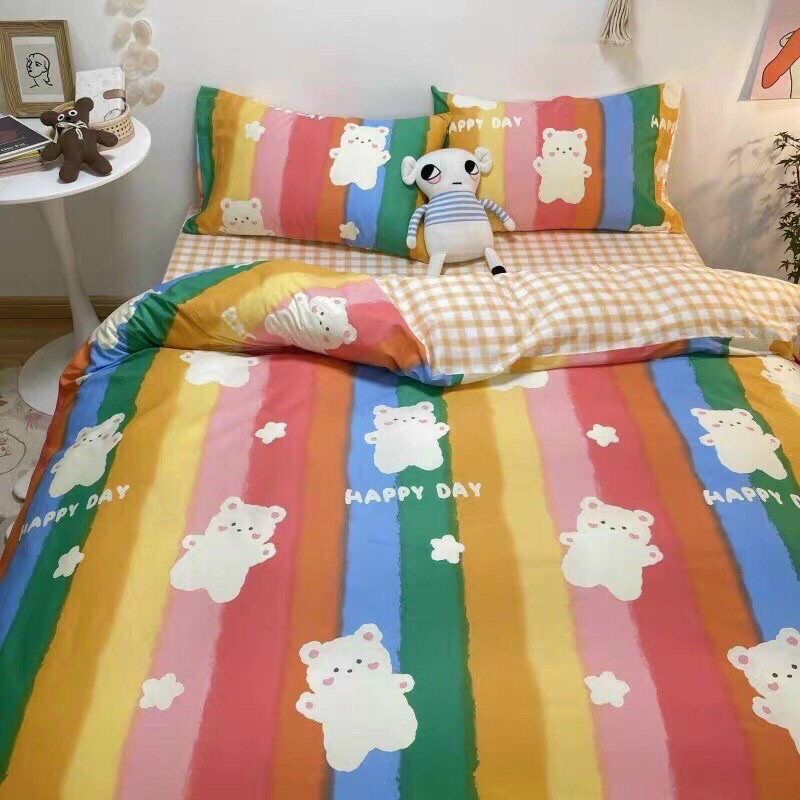 Chăn Ga Gối Đệm Hà Nội -Bộ chăn ga gối cotton polly cao cấp