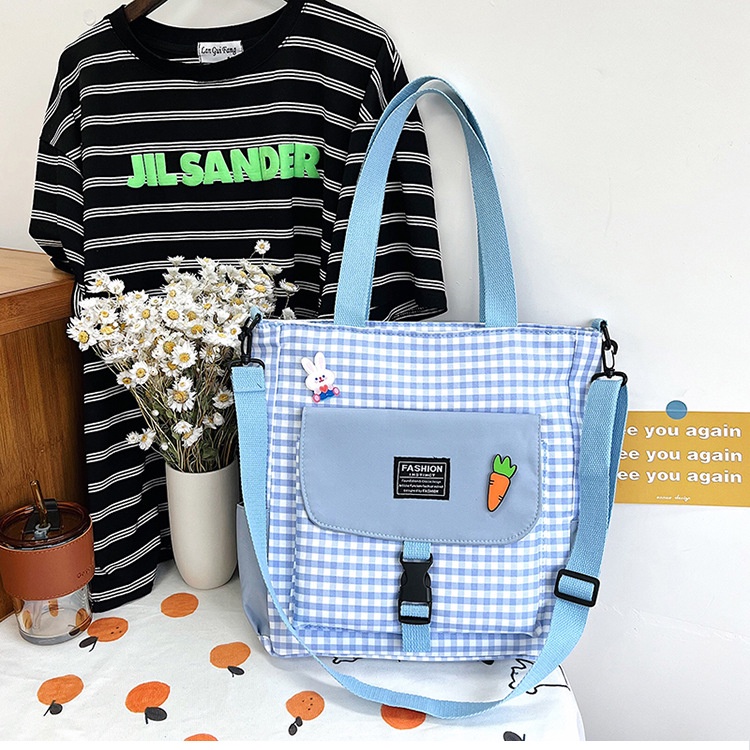 Túi đeo vai IELGY vải canvas cỡ lớn thời trang cho nữ