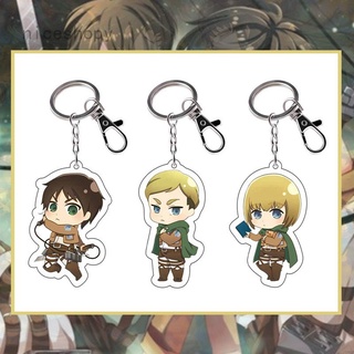 Móc Khóa Acrylic Trong Suốt Họa Tiết Hoạt Hình Attack On Titan 2021