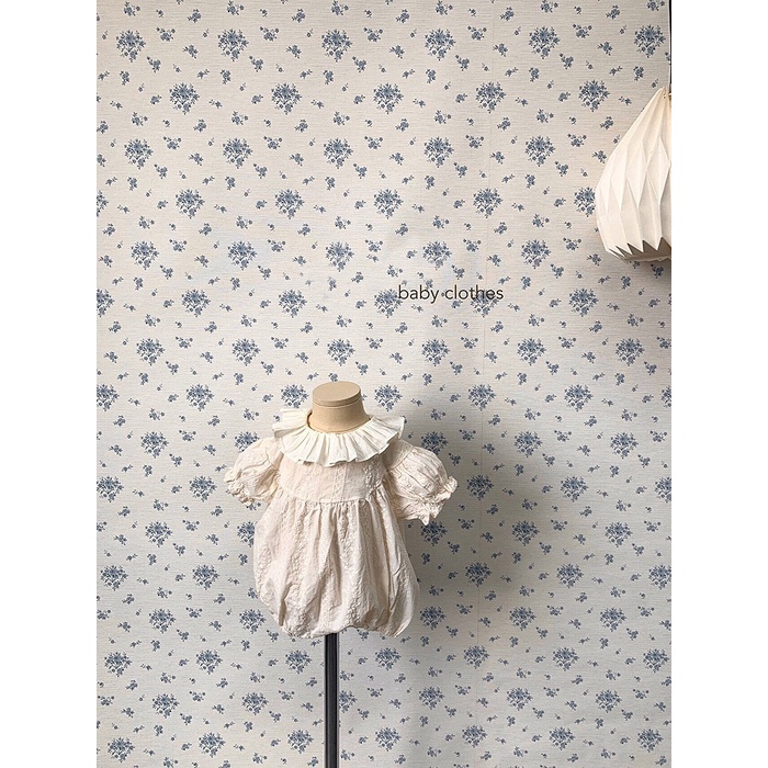 Body áo liền quần cổ lá sen tay bồng đáng yêu bé gái