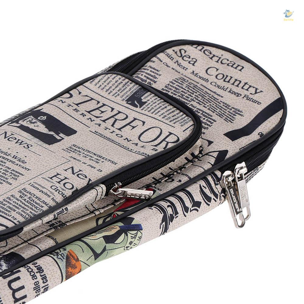 Túi Đựng Đàn Guitar Bằng Vải Oxford Chống Thấm Nước 600D Có Dây Đeo Họa Tiết Báo Báo 40Inch