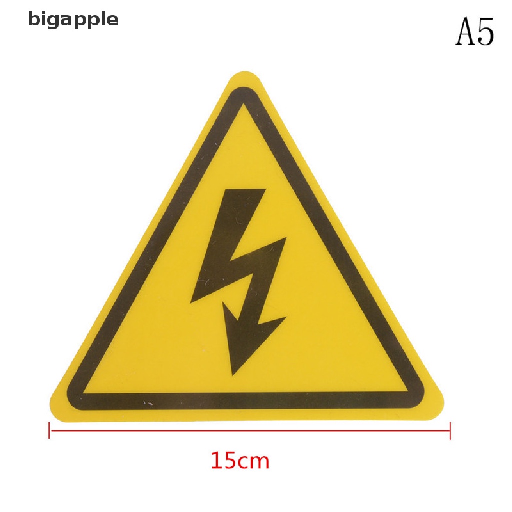bigapple 2PCS Danger High Voltage Electric Warning Safety Label Sign Decal Sticker RDG