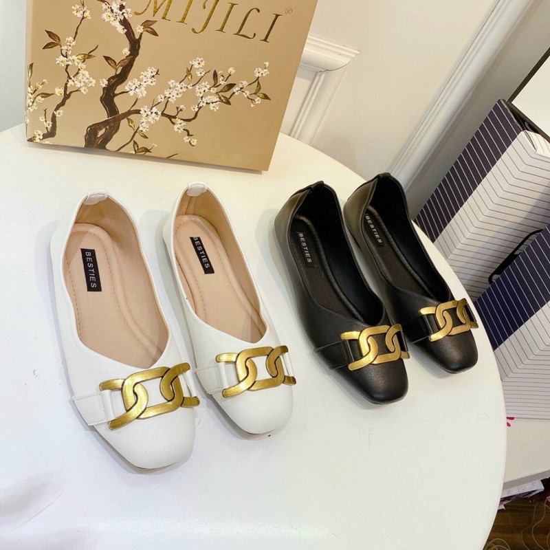 GIÀY BÚP BÊ PHỐI XÍCH SIÊU ĐẸP