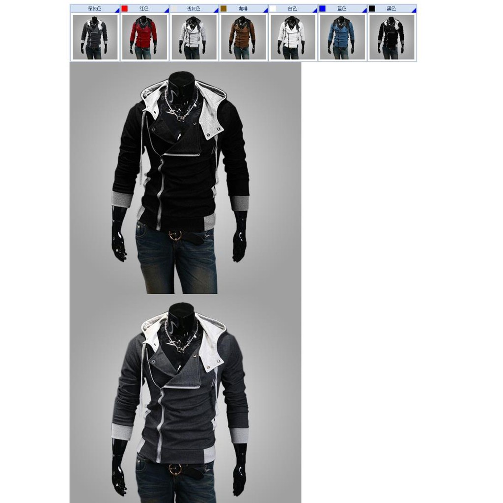 ❐✴Áo Khoác Hoodie Phong Cách Assassin 'S Creed 3 Cá Tính Cho Nam