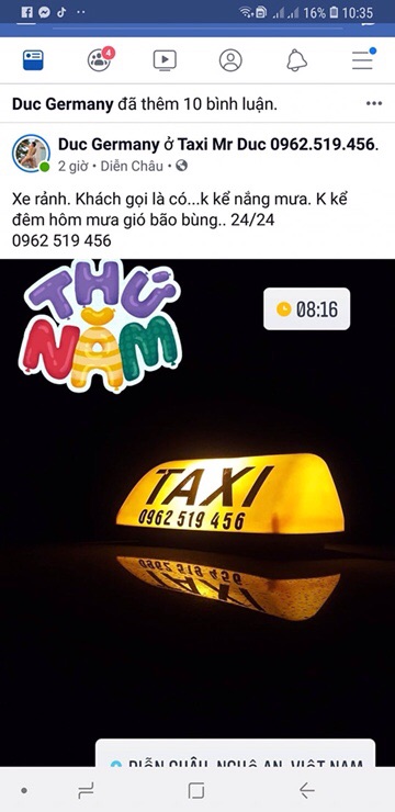 Mào taxi nam châm có in số điện thoại tặng thêm bảng Sdt dán kính y ảnh