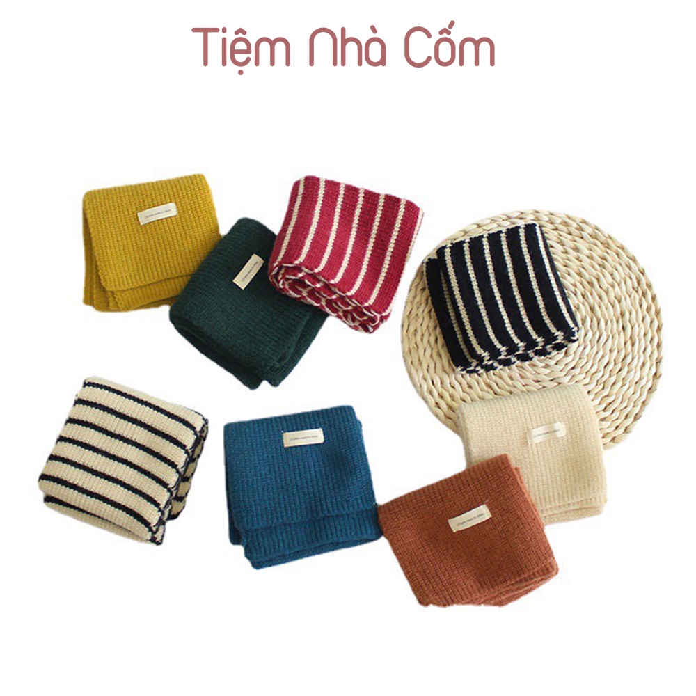 Khăn len phong cách Hàn Quốc cho bé trai, bé gái