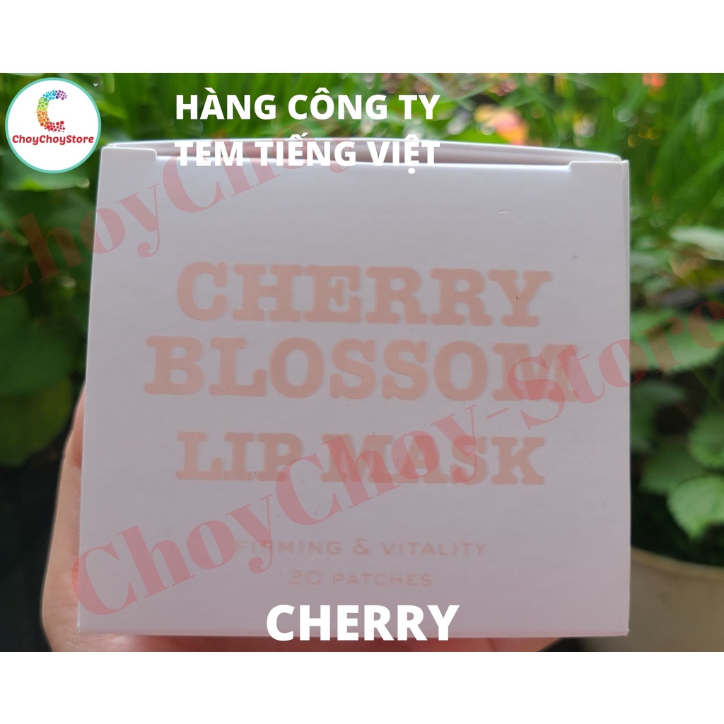 [MEDIHEAL VN PP] KOCOSTAR Rose Lip Mask  &amp; Cherry Blossom Lip Mask (1 hộp 20 miếng) - Mặt nạ Môi Hoa Hồng &amp; Hoa Anh Đào