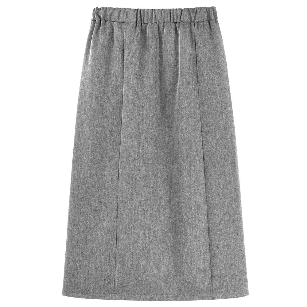 V16 - Váy Bigsize Xám Form Suông Lưng Thun