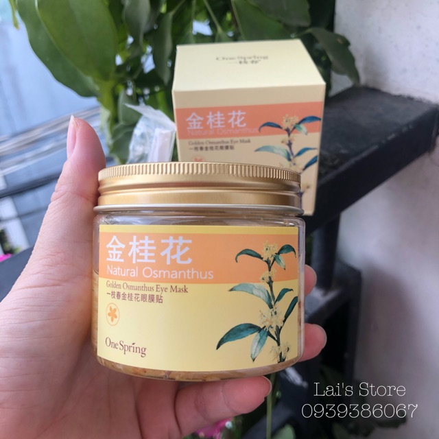 Hộp 80 Miếng Mặt Nạ Mắt Hoa Quế Hồi One Spring Golden Osmanthus Eye Mask Dưỡng Ẩm, Giảm Quầng Thâm, Nếp Nhăn Dưới Mắt