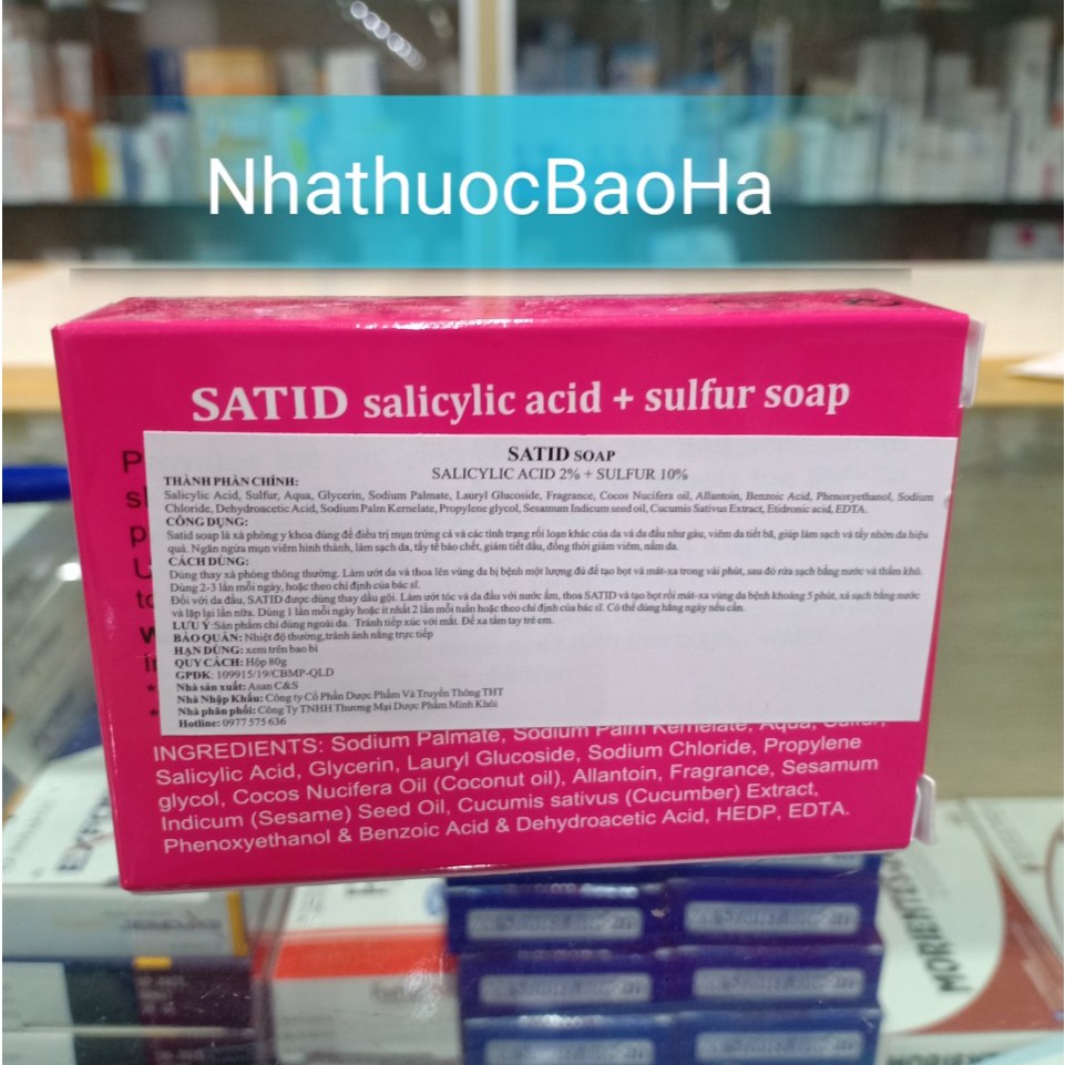 Bánh xà phòng tắm SATID SOAP 80g