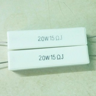 Điện trở sứ 20W15 OHM 2 cái