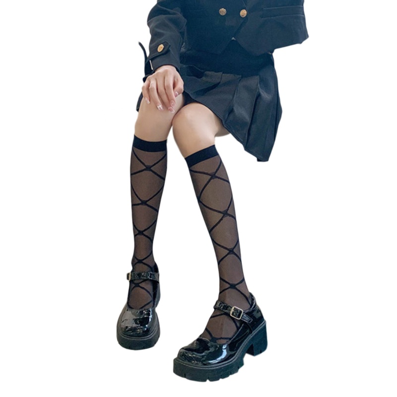 Xixi Vớ Dài Đến Đầu Gối Bằng Lụa Xuyên Thấu Phong Cách Lolita Nhật Bản Ngọt Ngào Thời Trang Mùa Hè Dành Cho Nữ