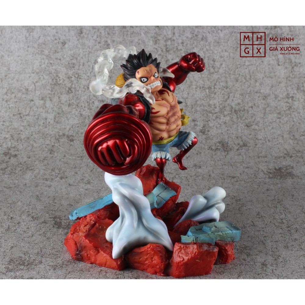 Mô Hình Monkey D.Luffy gear 4 Snake Man đại chiến với Donquixote Doflamingo Cao 12 - 18cm - Figure Tượng One Piece