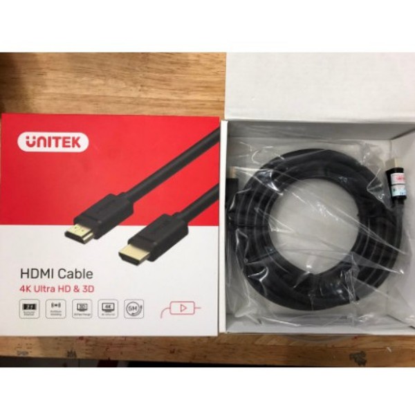 Cáp HDMI Unitek Full HD 4K chính hãng - Dài 1,5m/2m/3m/5m- Chống Nhiễu Cực Tốt - Bảo Hành 12 Tháng