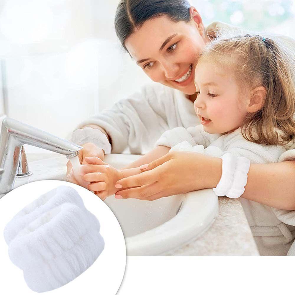 QUINTON Băng Quấn Cổ Tay Màu Sắc Trơn Thấm Hút Mồ Hôi Tiện Dụng Khi Rửa Mặt