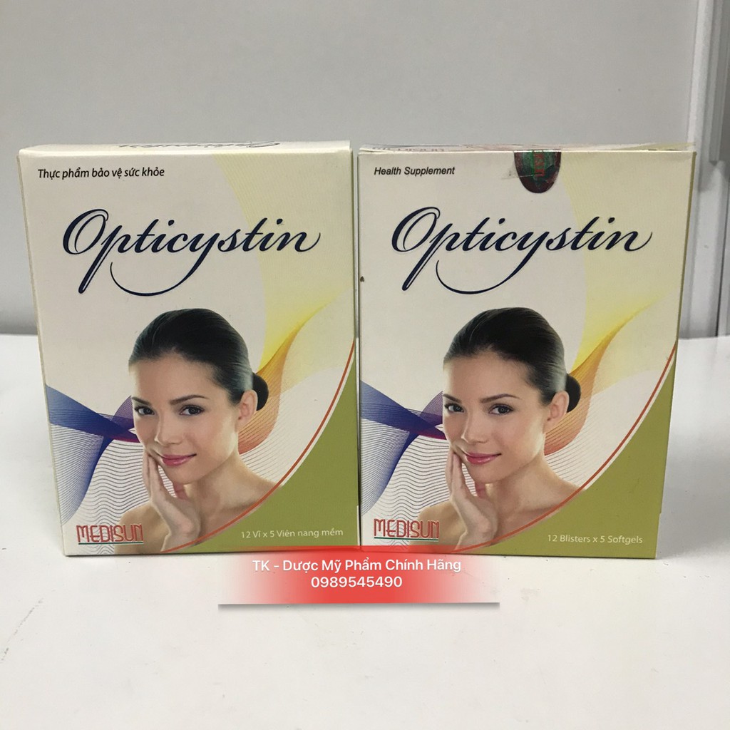 OPTICYSTIN Viên Uống Giúp Làm Chắc Khỏe Tóc, Đẹp Tóc, Đẹp Da - Hộp 60 Viên | BigBuy360 - bigbuy360.vn