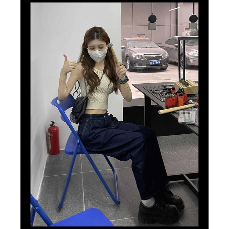 COZOK Áo Dệt Kim Không Tay Hở Lưng Gợi Cảm Cho Nữ