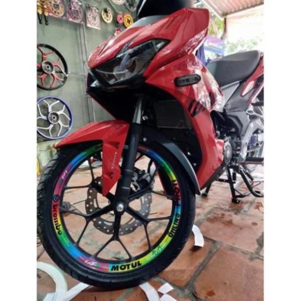 Tem Vành Dán Full Bánh Brembo 7 Màu Bộ 16 Miếng Mã 004
