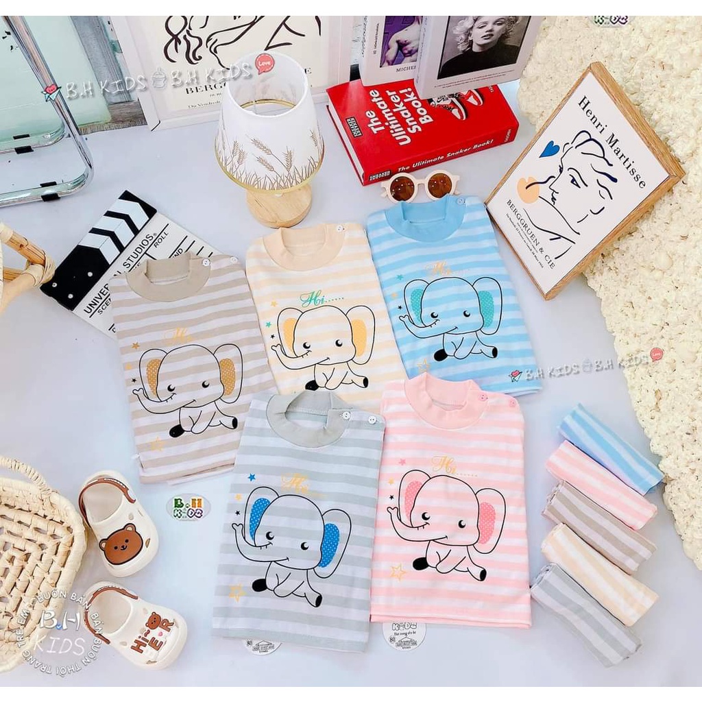 Bộ quần áo trẻ em dài tay thu đông cho bé trai và bé gái chất nỉ kẻ từ 5 đến 15kg - A SHOP 01