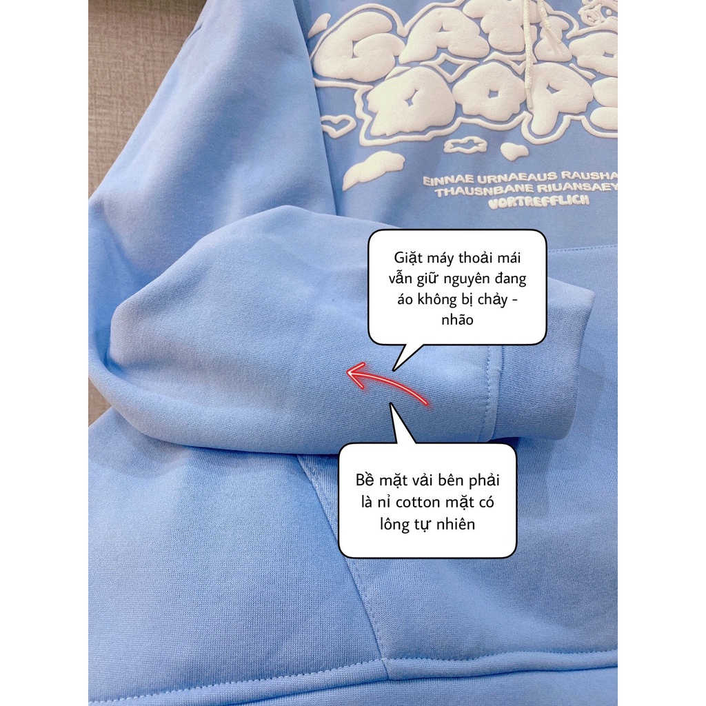 Áo nỉ hoodie Gation LylyshopUnisex, kiểu áo hoodies có mũ form rộng chất nỉ lót bông dày in chữ Gation cho nam nữ | BigBuy360 - bigbuy360.vn