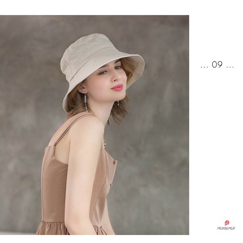 Mũ bucket vành cụp cao cấp basic phong cách Ulzzang Unisex - Ekiu Shop