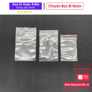 Túi Zipper Chỉ Đỏ Chống Bung Đựng Bột, Thuốc, Thực Phẩm, Phụ Kiện Chống Nước Kích Cỡ 10x14cm . Túi Zip Chỉ Đỏ Cao Cấp
