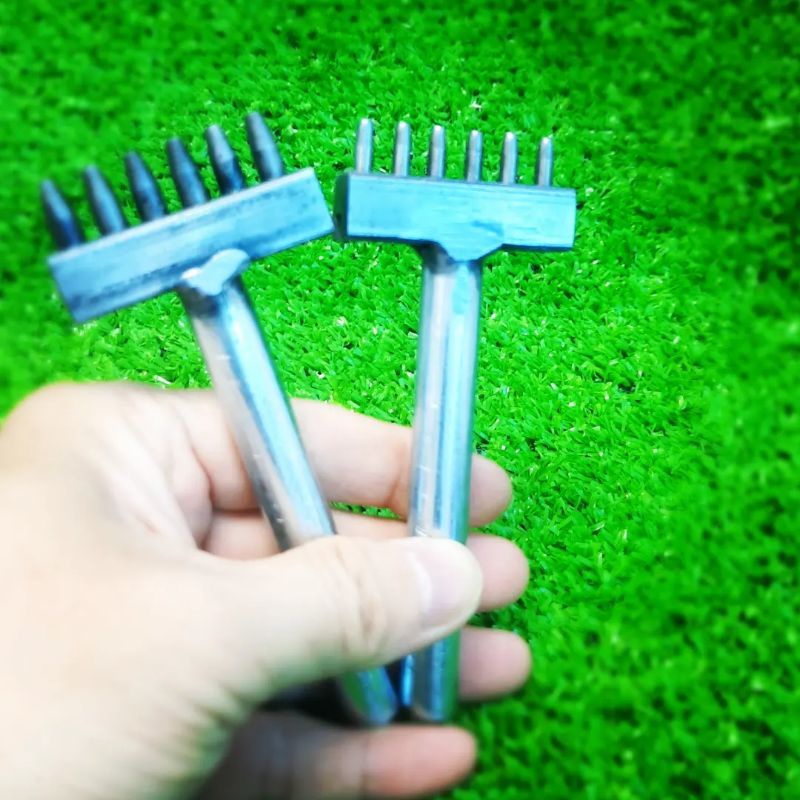 Đục lổ kim dây đồng hồ, Ovan, Tròn, khoảng cách 7mm dụng cụ làm da handmade