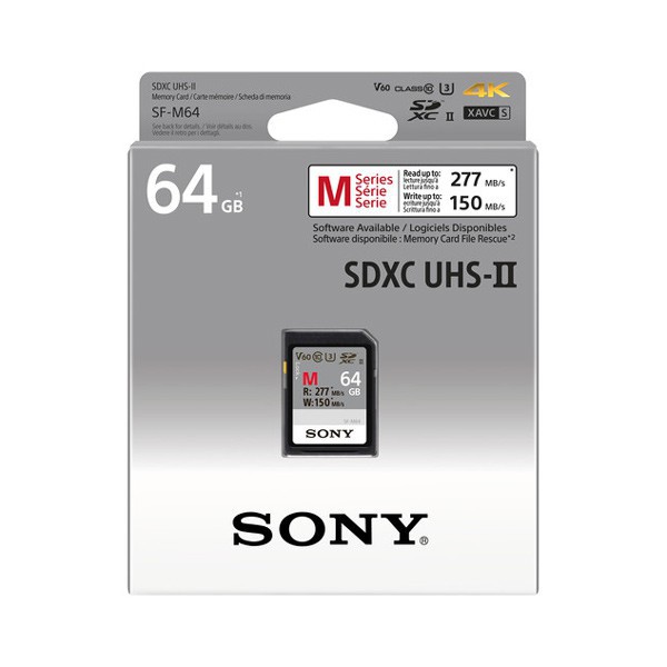 Thẻ nhớ Sony 64GB Read 277MBs, Write150MBs
