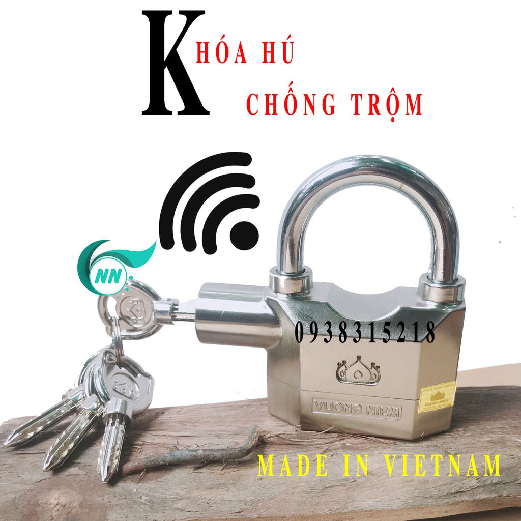 Ổ Khóa Hú Chống Trộm Vương Niệm Loại 70 x 46.6 mm Made in VietNam