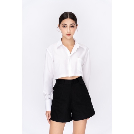 Áo sơmi croptop &quot;Malin Top&quot; Ellyclothing