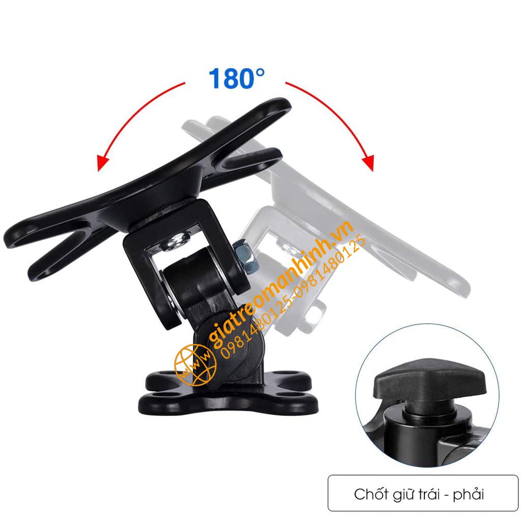 Giá Treo Màn Hình 17-27Inch (Upto 32&quot;) - Treo Tường CY01 - Hợp Kim Nhôm 100% các chi tiết - Màn Xoay 360 Độ
