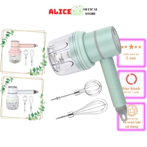 Máy Xay Thịt Thông Minh Mini Đa Năng Xay Tỏi,Ớt Kiêm Đánh Trứng, Đánh Bột, Tạo Bọt Cafe,.. Hàng Loại 1 Panadabic Sạc Pin