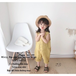 RG255_Rập giấy may jumpsuit bé gái
