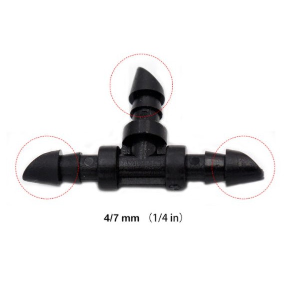 Set 5 cái>>> Đầu nối ống chứ T phi 6mm