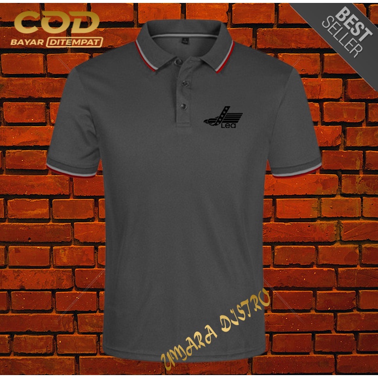 Áo Thun Polo Lis Distro Màu Đen Cao Cấp Thời Trang Dành Cho Cả Nam Và Nữ