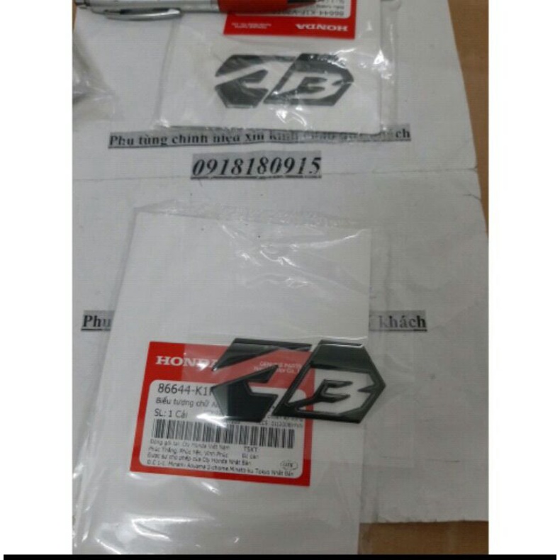 Logo airblade AB 2020-2022 màu đen xanh chính hãng honda