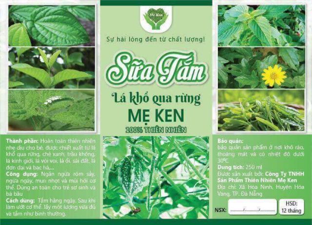 Sữa tắm trị rôm sẩy - hăm da - mụn ngứa cho bé