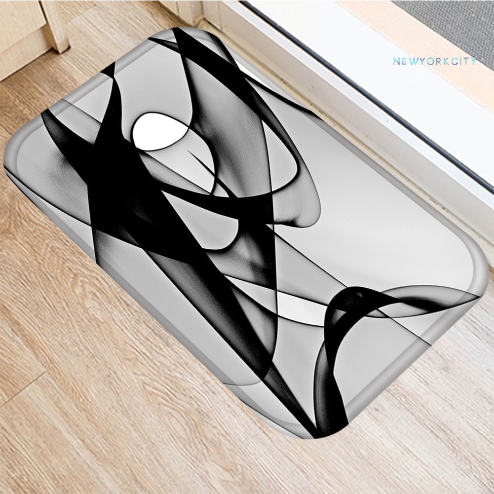 Thảm lót cửa chùi chân Chống Trượt In Họa Tiết Bắt Mắt