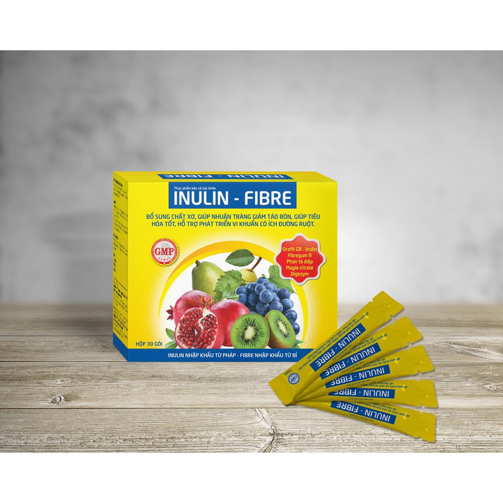 Chất xơ Inulin - Fibre, nhuận tràng chống táo bón
