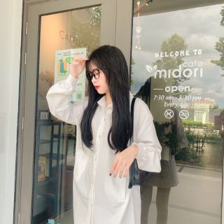 Áo sơ mi nữ oversize form dài cá tính [ẢNH THẬT]