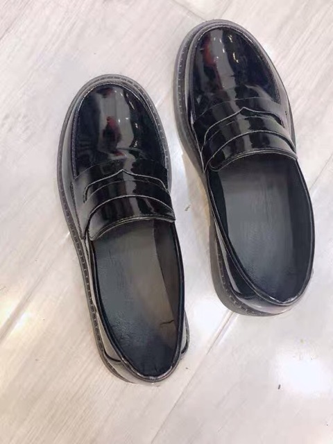 (SẴN Lì 37 38) Giày oxford búp bê nữ da PU mềm vintage Ulzzang | BigBuy360 - bigbuy360.vn