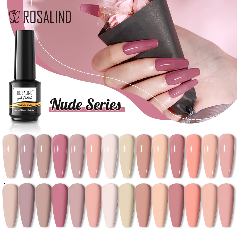 Gel Sơn Móng ROSALIND 7ML  Màu Sắc Nude