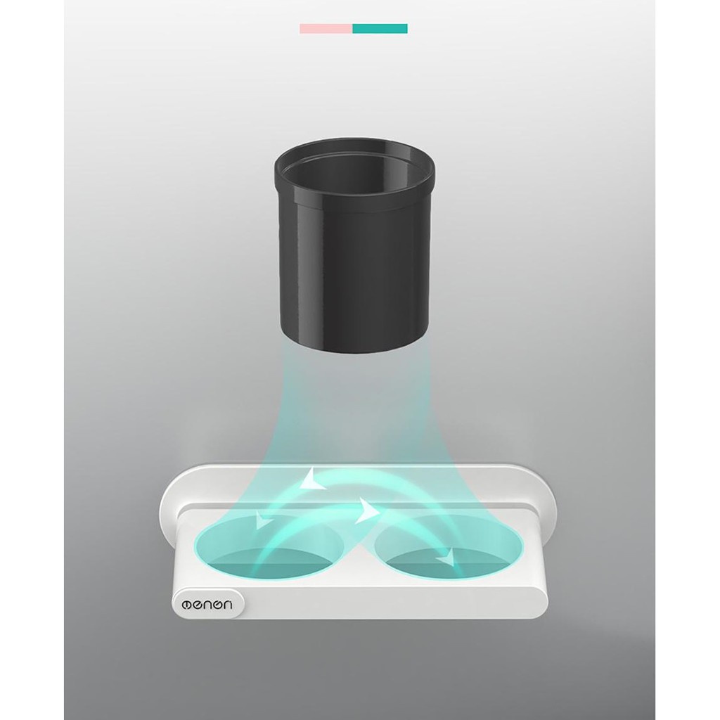 [FREESHIP] Giá treo máy sấy tóc kèm cốc để đổ nhà tắm chất liệu nhựa ABS dán tường - OE86