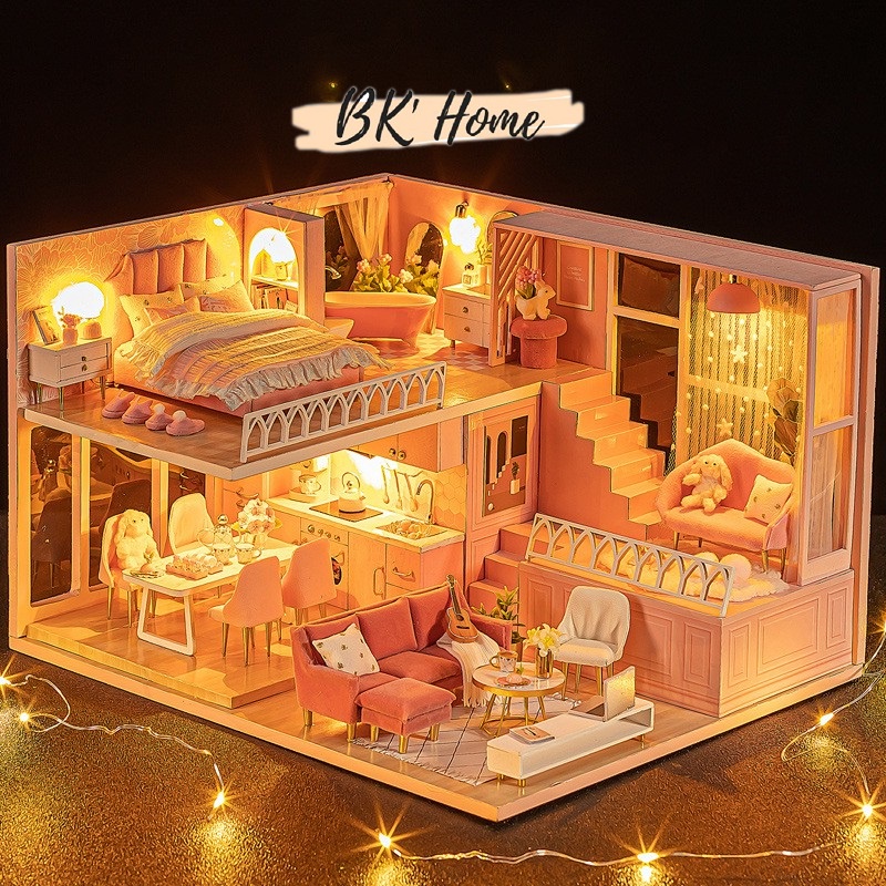 Mô hình nhà búp bê CUTEROOM diy Doll House Miniature A Little Warm Moment