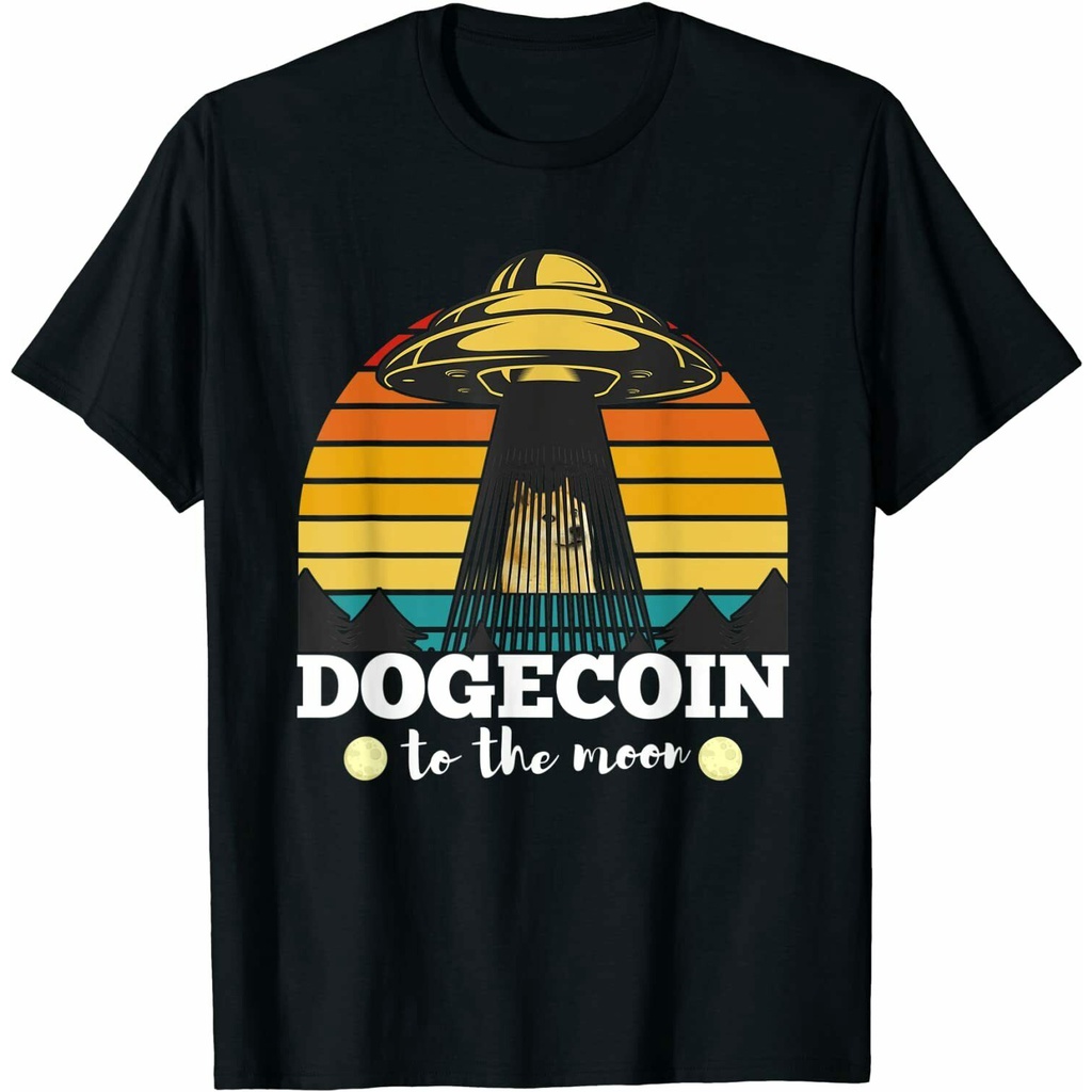 Retro Tee Dogecoin Đến Modogecoin Crypto Btc Cotton Áo Nam
