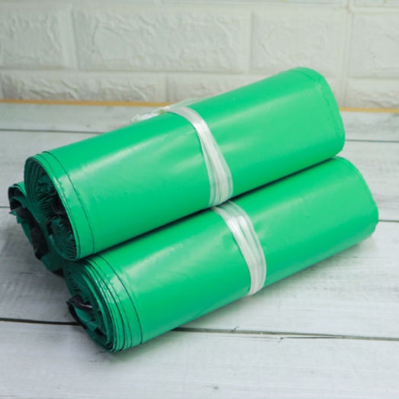 Túi gói hàng niêm phong size 17x30 màu xanh lá