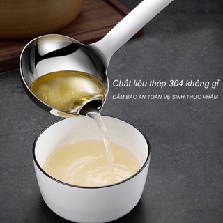 Muôi lọc tách dầu mỡ, muôi lọc dầu/muôi canh rót nghiêng tách dầu mỡ